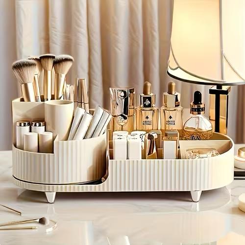 360 Degree Rotatable Makeup Brush Organizer